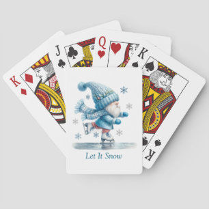 Lassen Sie es schneefrei spielen Spielkarten