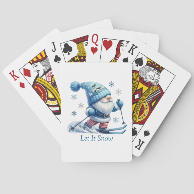Lassen Sie es schneefrei spielen Spielkarten (Rückseite)
