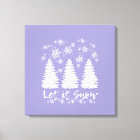Lassen Sie es schneegearbeitete Canvas drucken
