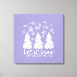 Lassen Sie es schneegearbeitete Canvas drucken Leinwanddruck