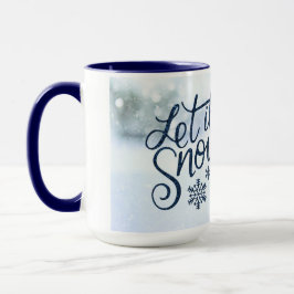 Lassen Sie es Schneemann große Tasse
