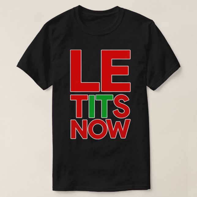 LASSEN SIE ES SCHNEEN T-Shirt (Design vorne)