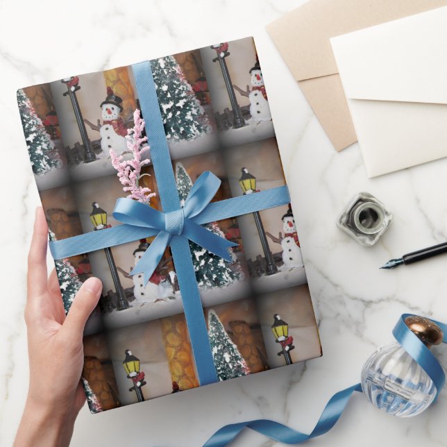 Lassen Sie es Schneepapier schwitzen Geschenkpapier (Schenken)