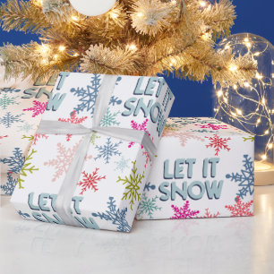 Lassen Sie es Schneepapier schwitzen Geschenkpapier