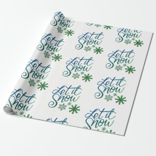 Lassen Sie es Schneepapier schwitzen Geschenkpapier