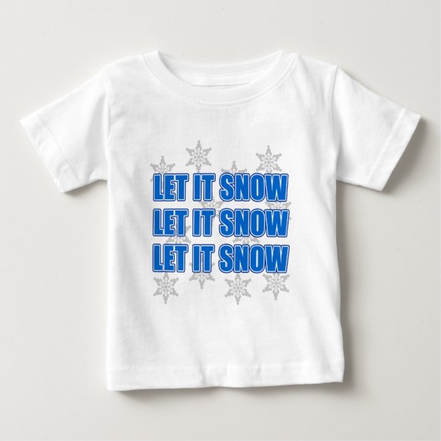 Lassen Sie es schneit Baby T-shirt (Vorderseite)