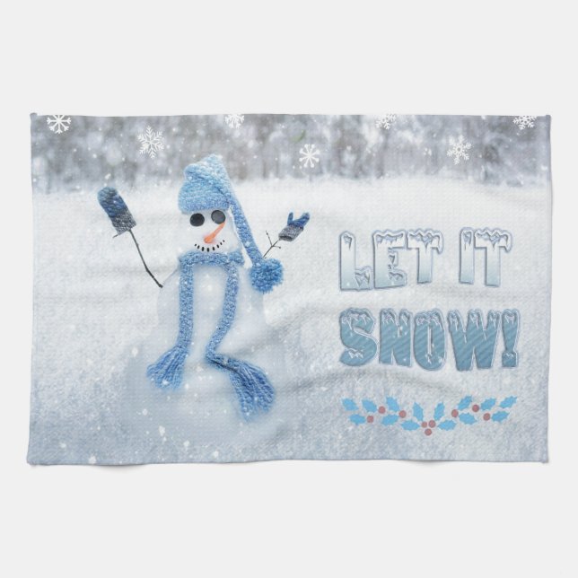 Lassen Sie es schneit Handtuch (Horizontal)