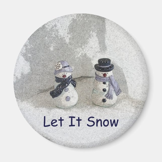 Lassen Sie es schneit Magnet (Vorne)