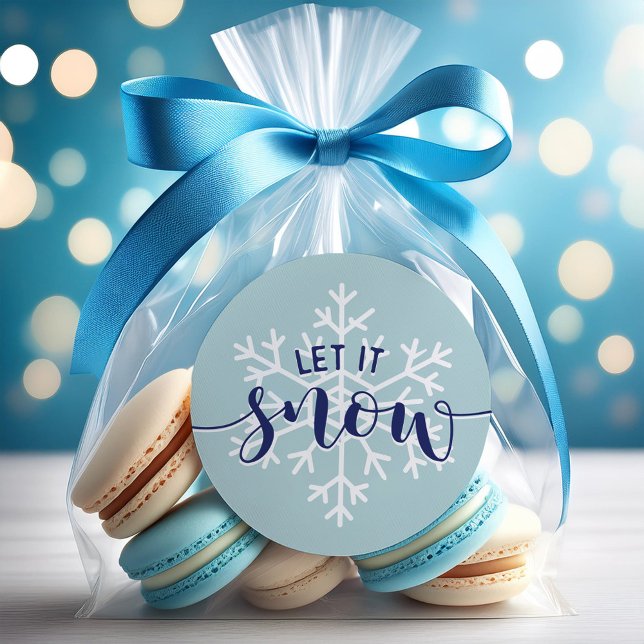 Lassen Sie es schneit Runder Aufkleber (Von Creator hochgeladen)