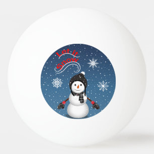 Lassen Sie es schneit Tischtennisball