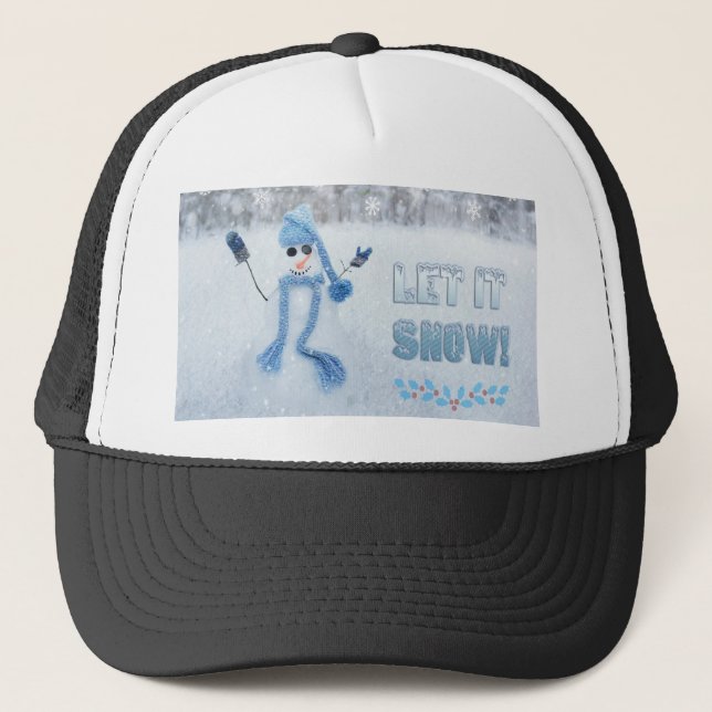 Lassen Sie es schneit Truckerkappe (Vorderseite)