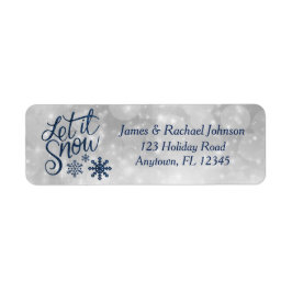 Lassen Sie es schneit | Winter Blue Snowflakes Url