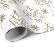 Lassen Sie es Weihnachts-Wrapping Papier