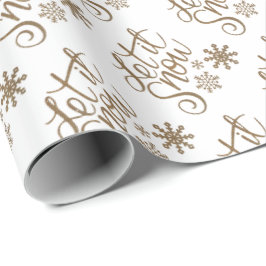 Lassen Sie es Weihnachts-Wrapping Papier Geschenkpapier