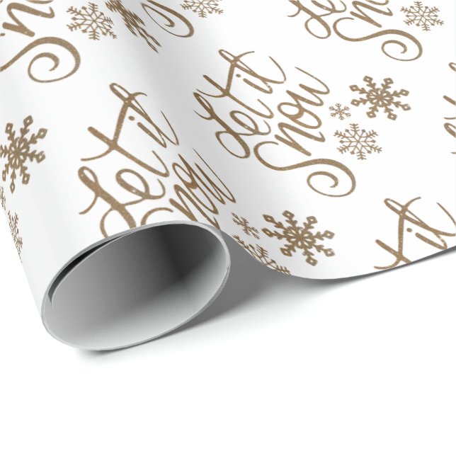 Lassen Sie es Weihnachts-Wrapping Papier Geschenkpapier (Rolleneckpunkt)