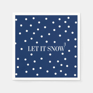 Lassen Sie es Weihnachtsfeiertag Papier Napkins Serviette