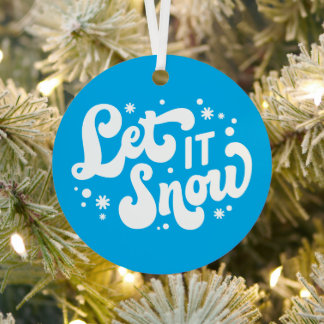 Lassen Sie es Winter-Design erstrahlen Ornament Aus Metall