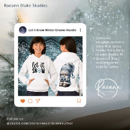 Lassen Sie es Winter Gnome Kids Pullover Hoodie Sc