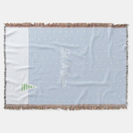 Lassen Sie es winzige Winter Baum Eis Blue Polka D Decke