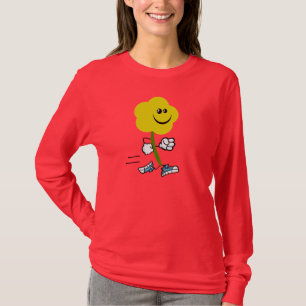 Lassen Sie Florist laufende LaufBlume laufen T-Shirt