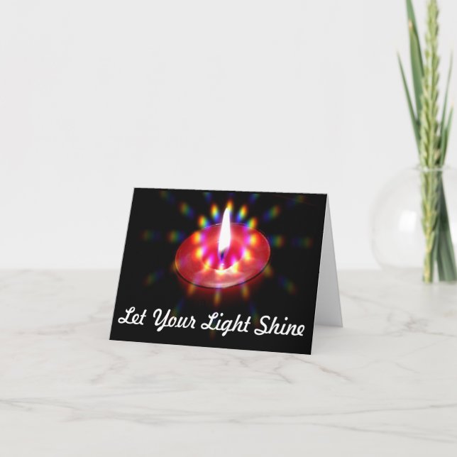 Lassen Sie Ihr helles Shine notecard Karte (Vorderseite)