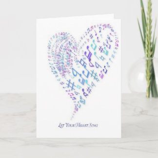 Lassen Sie Ihr Herz - das Herz singen, das von den Karte