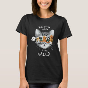 Lassen Sie Ihr kleines wildes süßes Katzen-Tiger-K T-Shirt