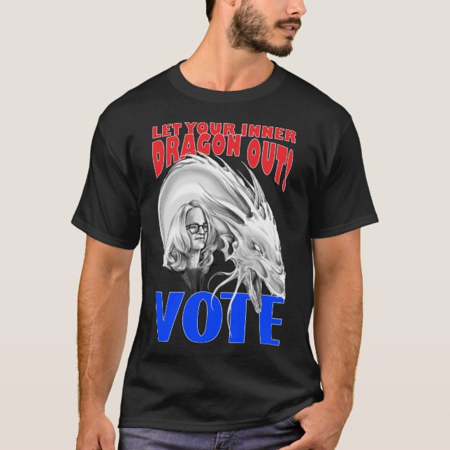 Lassen Sie Ihre innere Drache heraus - ABSTIMMUNG T-Shirt (Vorderseite)