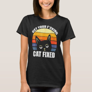 Lassen Sie Ihre Katze Kastrieren Tierschutz T-Shirt