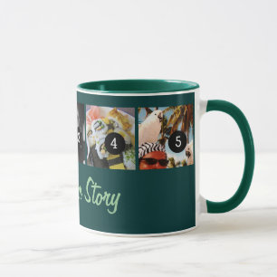 Lassen Sie Ihre Selbst 5 aquamarinen Bildern sagen Tasse