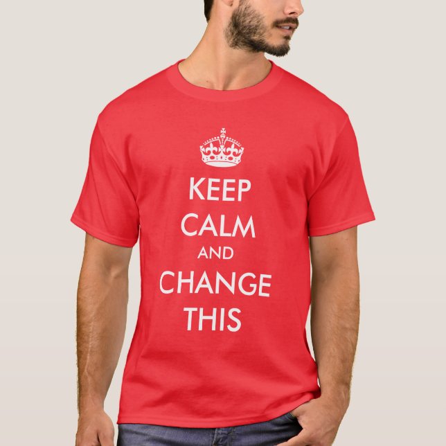 Lassen Sie Ihre Selbst Ruhe behalten T-Shirt (Vorderseite)