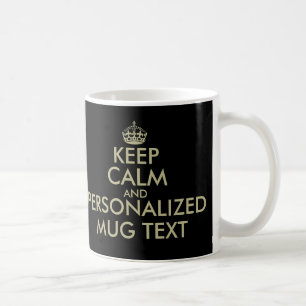 Lassen Sie Ihre Selbst ruhiges Imitatgold der Kaffeetasse