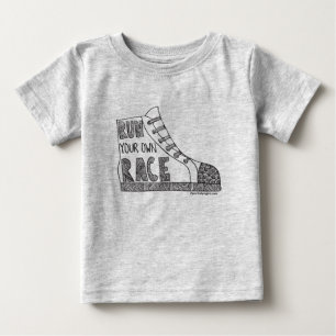 Lassen Sie Ihren eigenen Rennen Bio Baby-Bodysuit Baby T-shirt