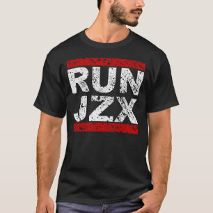 LASSEN Sie JZX laufen (schwarzes platsches) T-Shirt