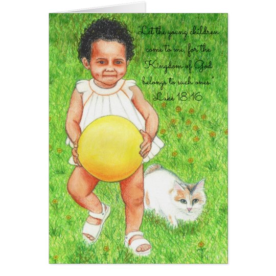 Lassen Sie Kinder zu Me~Scripture kommen Karte