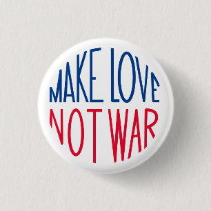 Lassen Sie Liebe nicht kämpfen Sechziger-Frieden Button