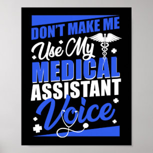 Lassen Sie mich meine medizinische Assistentin-Spr Poster