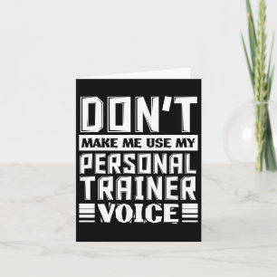 Lassen Sie mich meine persönliche Trainerstimme ni Karte
