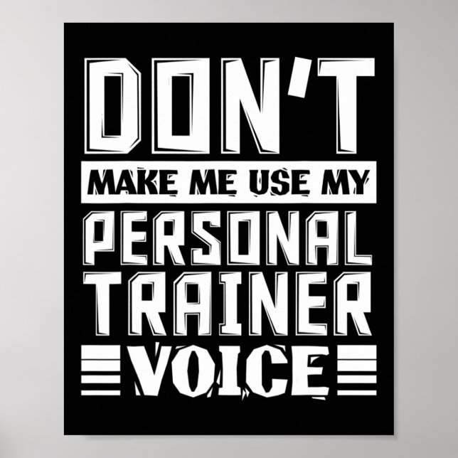Lassen Sie mich meine persönliche Trainerstimme ni Poster (Vorne)