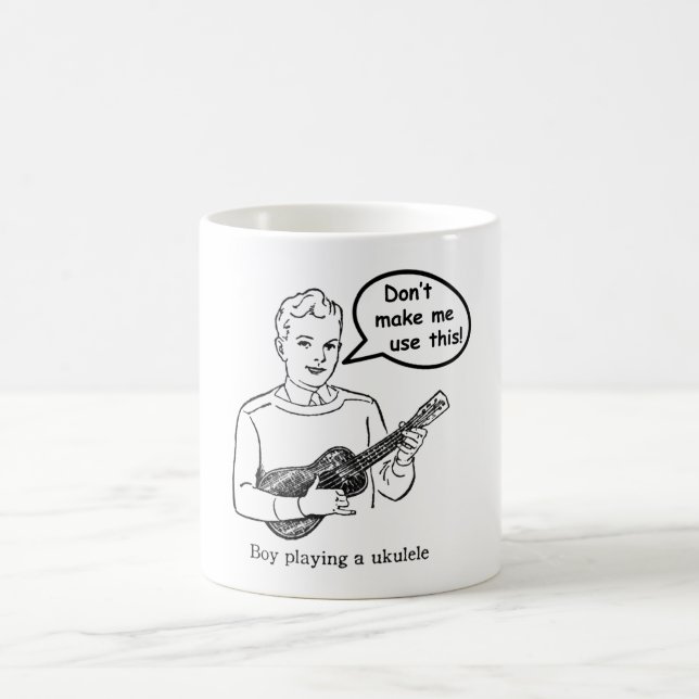 Lassen Sie mich nicht dieses verwenden (Ukulele) Kaffeetasse (Mittel)