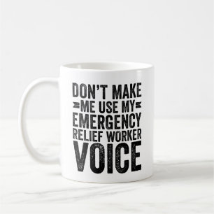 Lassen Sie mich nicht meine Nothilfegesuche benutz Kaffeetasse