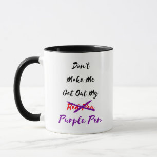 Lassen Sie mich nicht meine Stift-Tasse Tasse