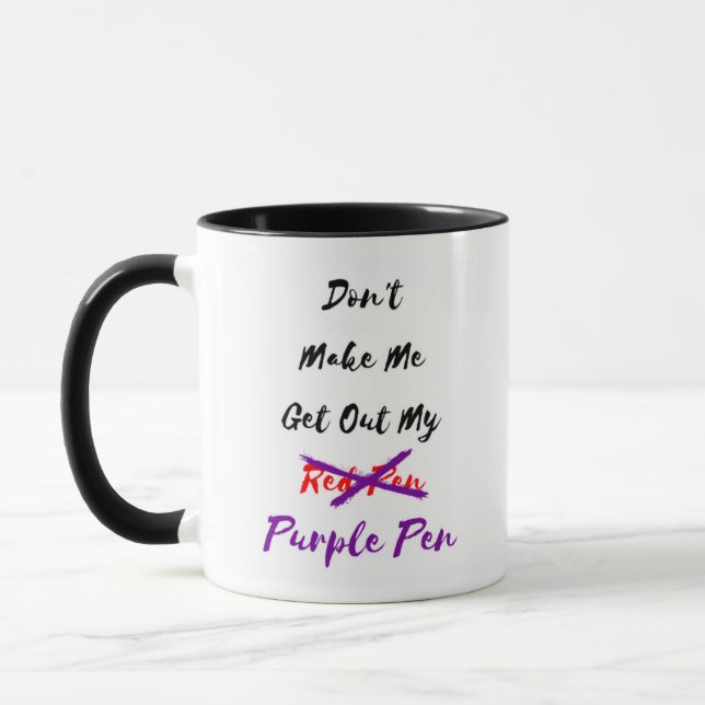 Lassen Sie mich nicht meine Stift-Tasse Tasse (Links)