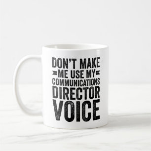 Lassen Sie mich nicht meine Stimme des Kommunikati Kaffeetasse