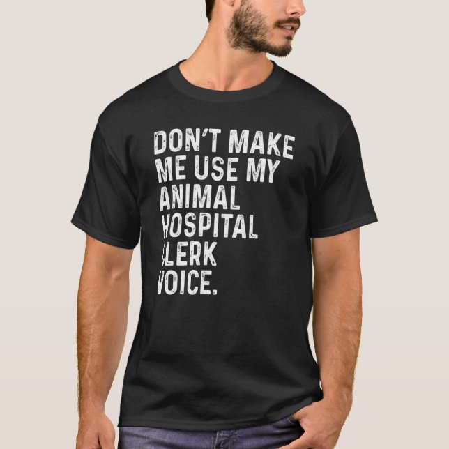 Lassen Sie mich nicht meine tierärztliche Sprechst T-Shirt (Vorderseite)