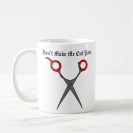 Lassen Sie mich nicht Sie schneiden (rote Kaffeetasse