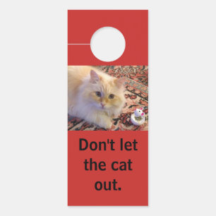Lassen Sie nicht die Katze heraus Türanhänger