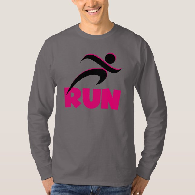 LASSEN Sie Rosa laufen T-Shirt (Vorderseite)