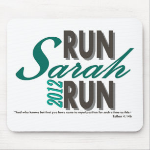 Lassen Sie Sarah-Lauf laufen Mousepad