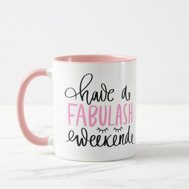 Lassen Sie sich den Kaffee-Cup am Wochenende von F Tasse (Links)